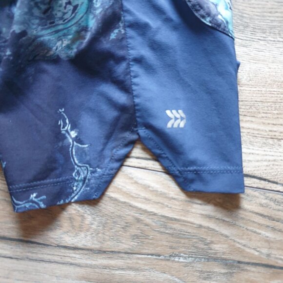 All in Motion Men Large Blue Marble Athletic Shorts Recycled Material Drawstring - Picture 4 of 5